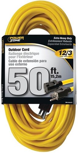 12/3, 50 Ft Length Double PowerZone Sjtw Extension Cord