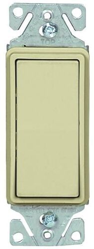 15 A, 120/277 VAC, 1 Pole Decorative Standard Rocker Switch