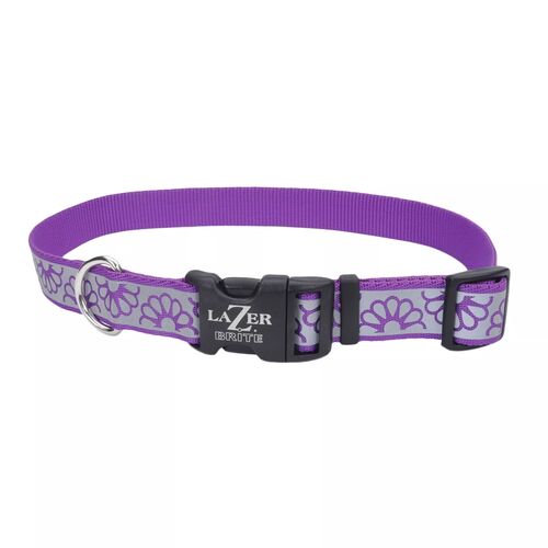 Lazer Brite Reflective Open-Design Adjustable Dog Collar