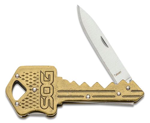 Key Knife in Brass