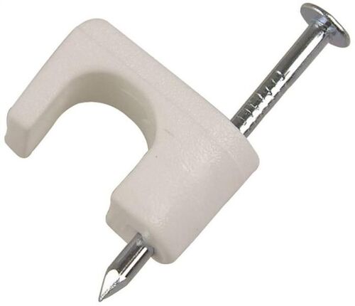 1/4" White Coaxial Staples
