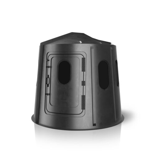6-Shooter Hard Sided Blind with Tinted Windows in Black