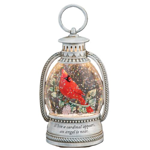 Lighted Cardinal Memorial Shimmer Lantern