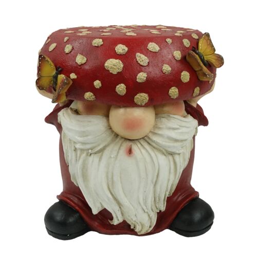 Gnome Mushroom Garden Chair Decor