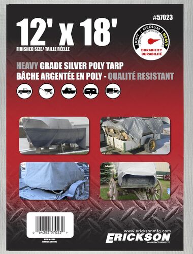 Silver Weave Tarp - 12' x 18'