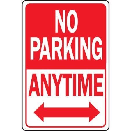 No Parking Anytime Highway Sign
