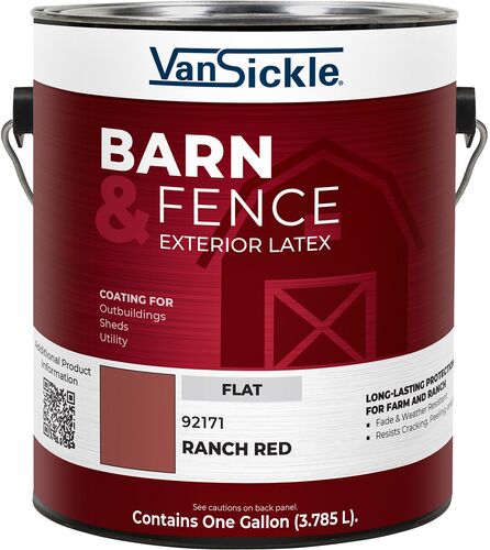 Barn & Fence Exterior Latex in Flat Ranch Red