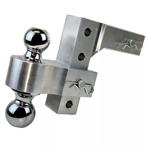 6" Drop Aluminum Reversible Hitch Ball Mount