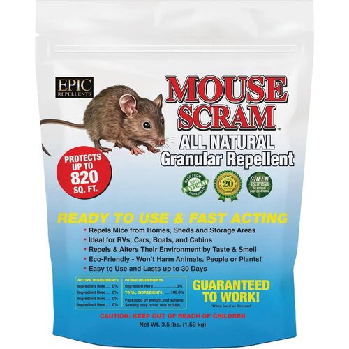 All-Natural Granular Mouse Repellent - 3.5 Lb
