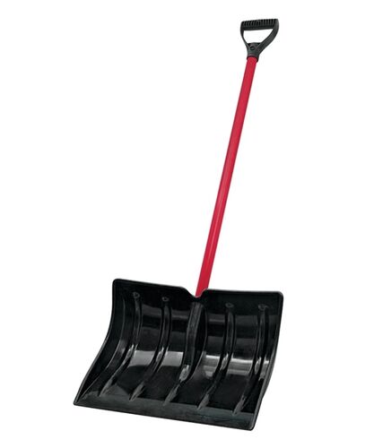 18" Red Poly Snow Shovel