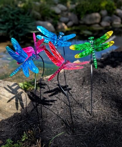 Luminous Dragonfly Decor in Assorted Colors