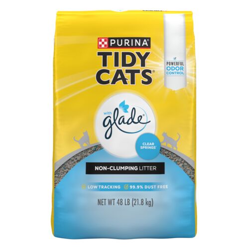 Tidy Cats Non-Clumping Cat Litter with Glade - 48 lbs