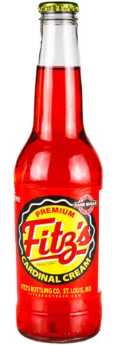 Fitz's Cardinal Cream Soda - 12 oz Glass Bottle