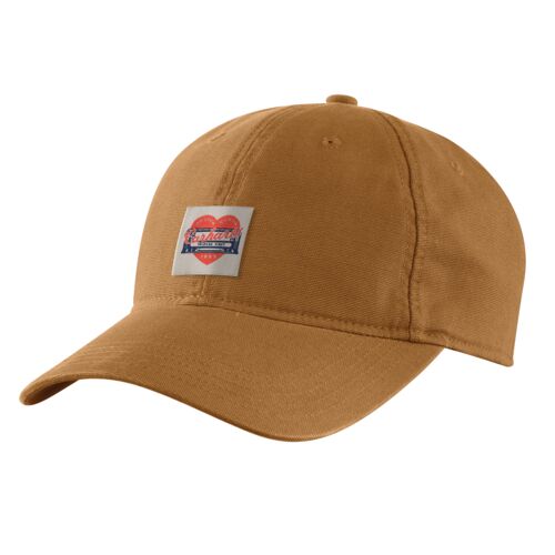 Heart Patch Canvas Cap in Carhartt Brown