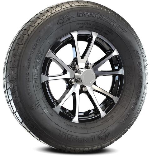 ST205/75R14 6PR Trailer Tire and Aluminum Wheel Assembly