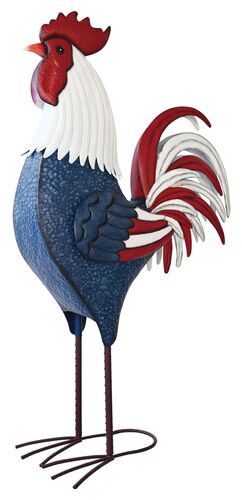 63" Patriotic Rooster Decor