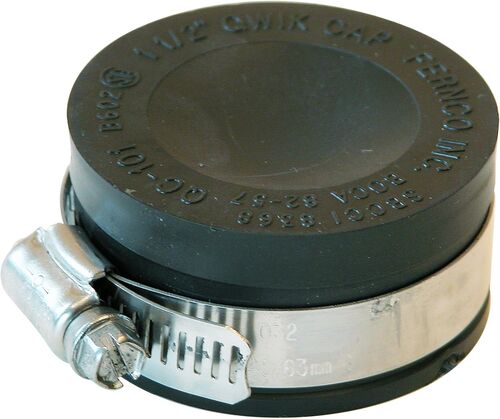 1-1/2" Qwik Flexible PVC Pipe Cap