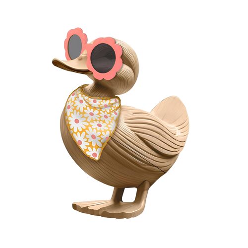 Duck with Glasses and Boots Decor