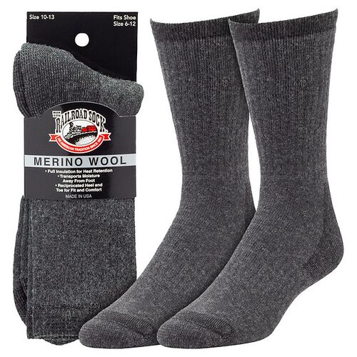 Men's Merino Wool Crew Socks