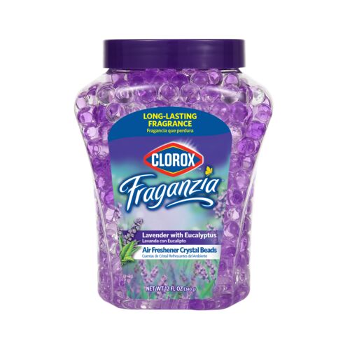 Fraganzia Air Freshener Crystal Beads in Lavender with Eucalyptus Scent - 12 oz