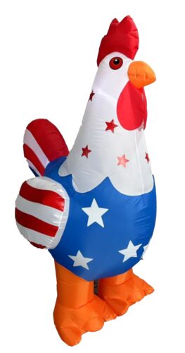 6' Patriotic Rooster Inflatable