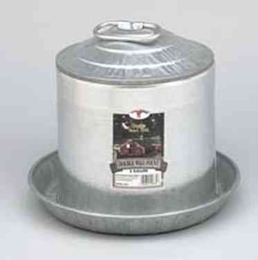 Double Wall Metal Poultry Fount