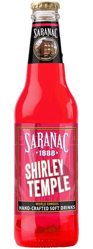 Saranac Shirley Temple Soda - 12 oz Glass Bottle