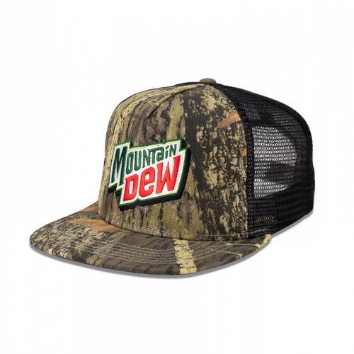 Men's Mountain Dew Camo Flat Bill Adjustable Cap