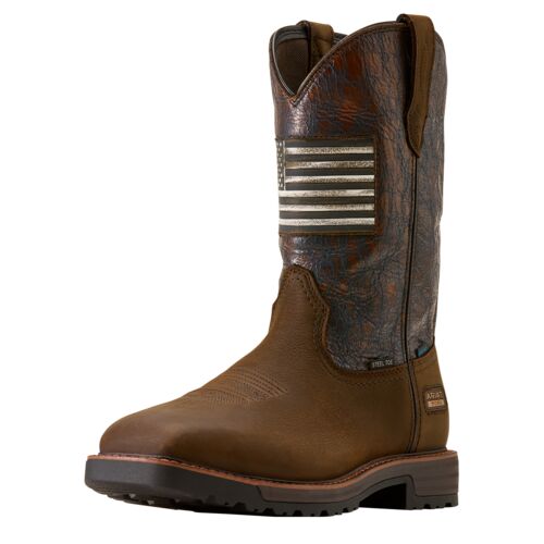 Men's Activator Patriot Waterproof Western Steel Toe Work Boots