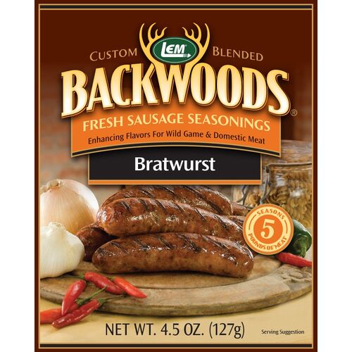 Backwoods Fresh Sausage Seasoning - Bratwurst - 5 Lb of Meat