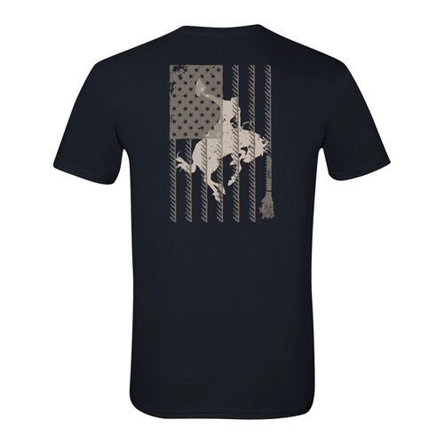 Men's Bronc Flag Short Sleeve T-Shirt