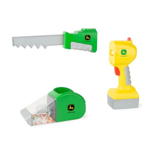 2-in-1 Power Tool Toy with Toy Saw and Toy Vacuum