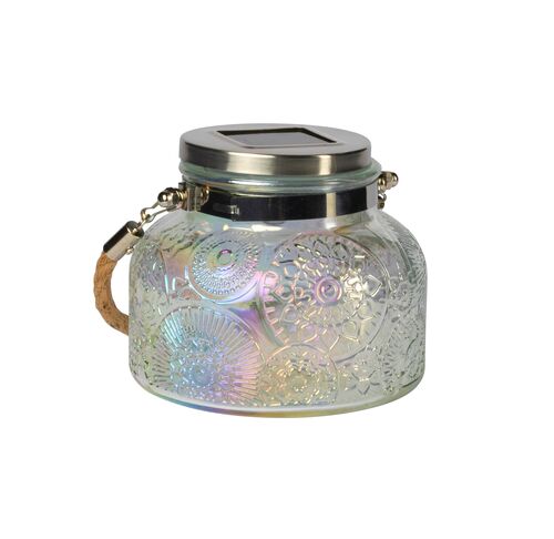 Solar Vintage Glass Jar Light - Assorted