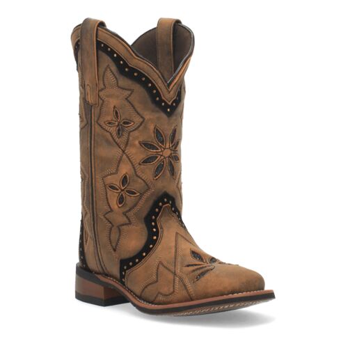 Women's Bouquet Leather Square Toe Boots