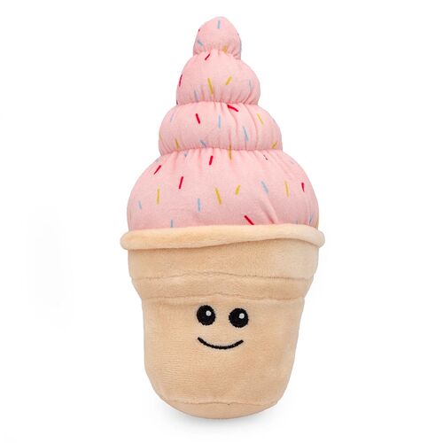 8" Ice Cream Cone Dog Toy