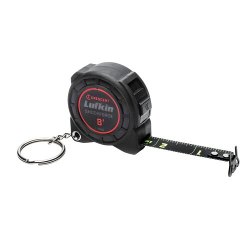 1/2" x 8' Shockforce Nite Eye Tape Measure Keychain