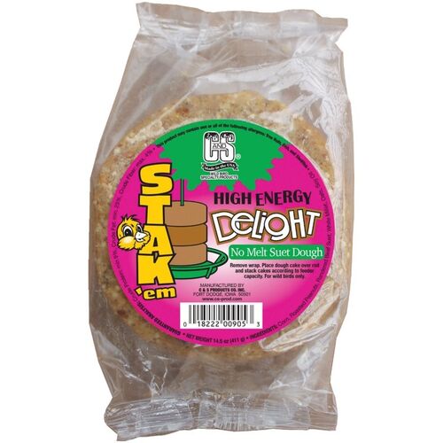 14.5 oz High Energy Delight Dough Stak'em No Melt Bird Suet Cake