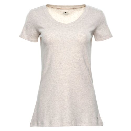 Women's Tug-Free V-neck Tee - Neutrals