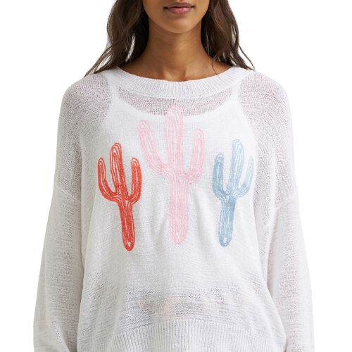 Women's Gauzy Knit Sweater