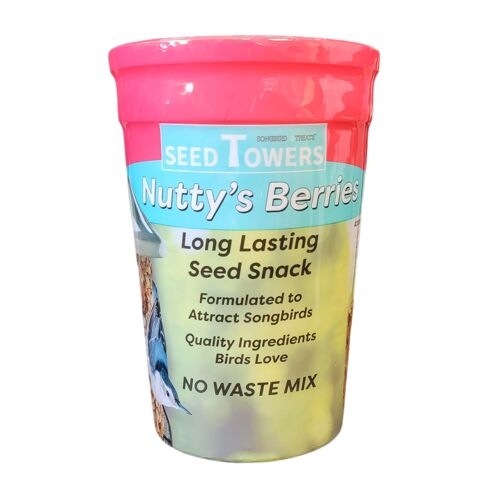 Nuttys Berry Seed Tower Bird Food - 34 oz