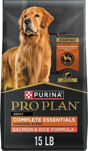 Complete Essentials Shredded Blend Salmon & Rice Dry Dog Food - 15 Lb