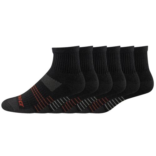Men's Hydro-Cool Moisture Control Crew Socks in Charcoal