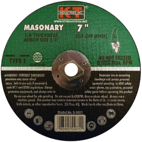 Masonry Cutting Wheel
