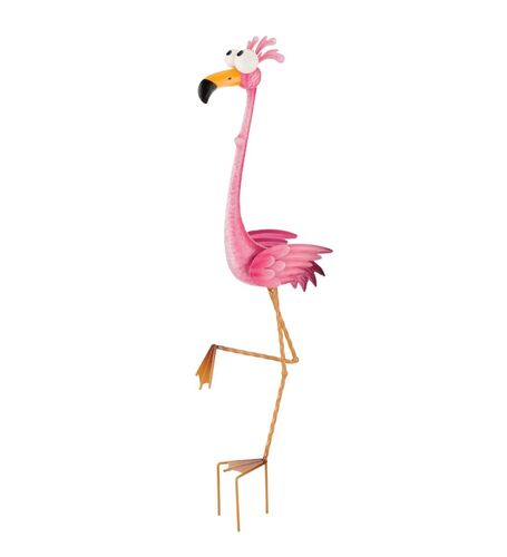 Goofy Flamingo Bird Stake