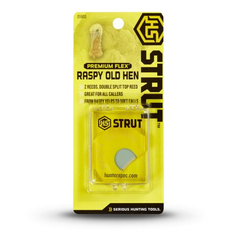 Premium Flex Raspy Old Hen Diaphragm Turkey Call