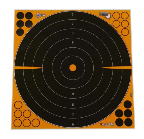 EZ Aim Adhesive Splash Reactive Bullseye Paper Targets 5-Pack
