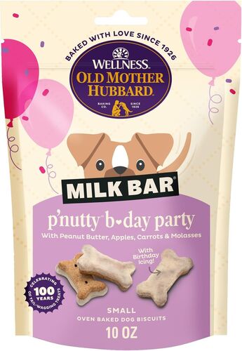 Old Mother Hubbard Milk Bar P'Nutty B-Day Party Small Dog Biscuits - 10 oz