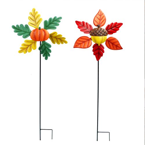 29" Assorted Acorn/Corn Wind Spinner - Assorted