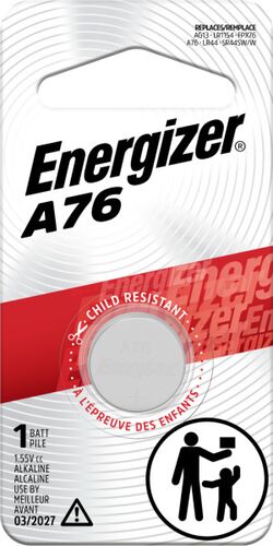 A76 1.5V Miniature Alkaline Button Battery - 1 Pack