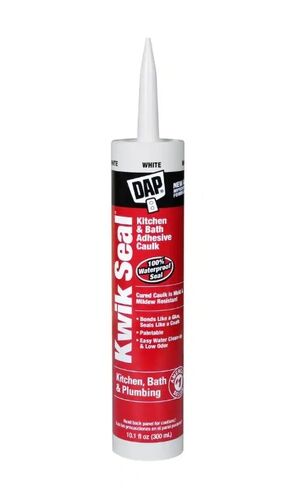 Kwik Seal Kitchen & Bath Adhesive Caulk in White - 10.1 oz